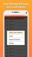 Easy Contacts Backup & Restore - Export Contacts スクリーンショット 3