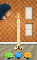 Candle Blow Screen Lock Affiche