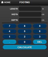 برنامه‌نما Metric Concrete Calculator عکس از صفحه