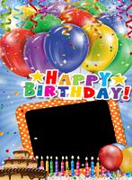 Birthday Photo Montage ポスター
