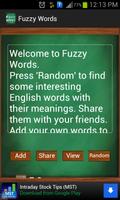 Fuzzy Words screenshot 1