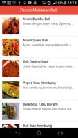 پوستر Resep Masakan Bali