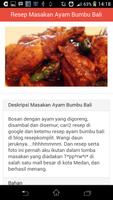 1 Schermata Resep Masakan Bali