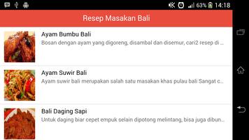 Resep Masakan Bali capture d'écran 2