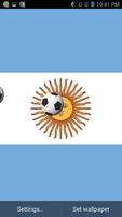 الأرجنتين خلفيات كرة القدم الملصق