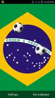 Brasil el Fútbol Fondo Poster