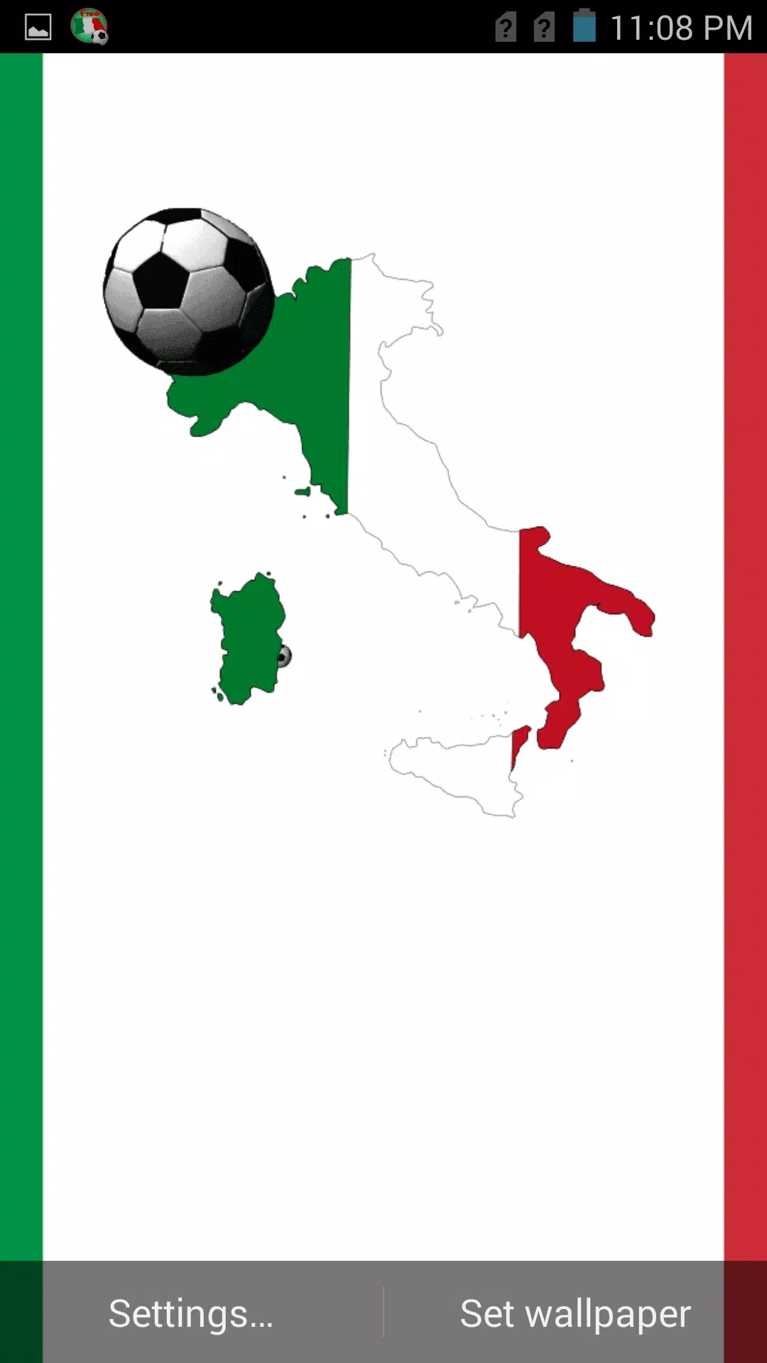 Android向けのイタリアサッカーアニメーションの背景 Apkをダウンロードしましょう