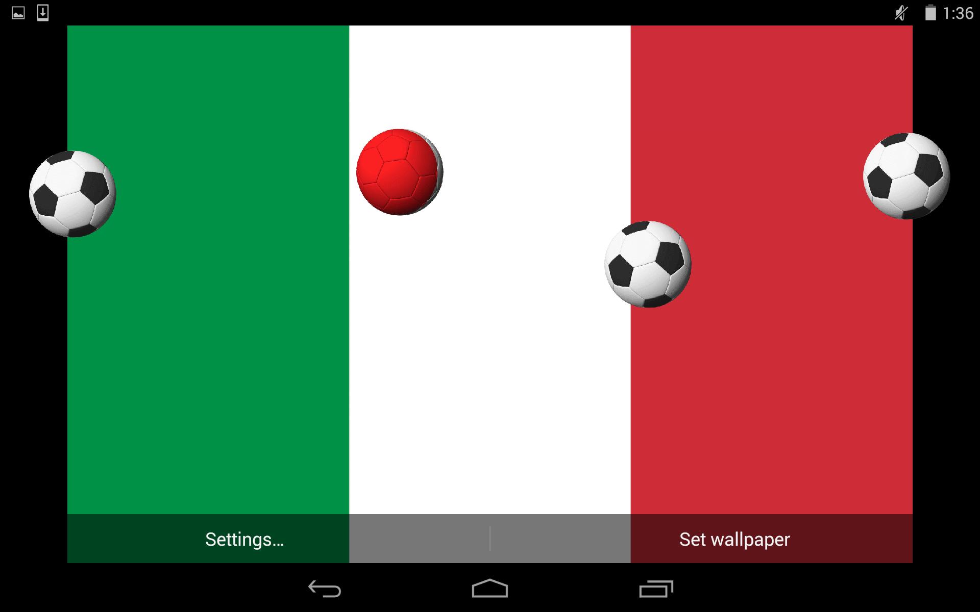 Android 用の イタリアサッカーアニメーションの背景 Apk をダウンロード