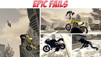 Snow Bike Rider City Madness 스크린샷 1