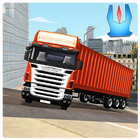 real carga caminhão transporte ícone