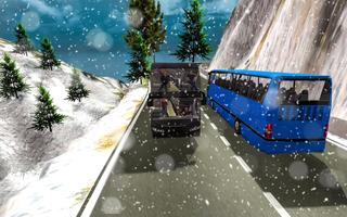 Snow Bus Driving Simulator 3D screenshot 2