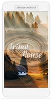 Tribal house music poster