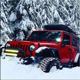 Jeep simulateur 4x4 hors route nouvelle neige icône