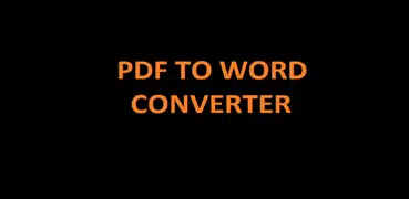 PDF To Word Converter