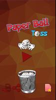 پوستر Paper Ball Tossing Flip Throwing to Bin Game UK