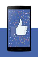 Like app for facebook Plakat