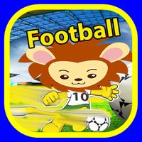 Poster football game free animal zoo