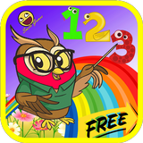 math game number addition kids icône