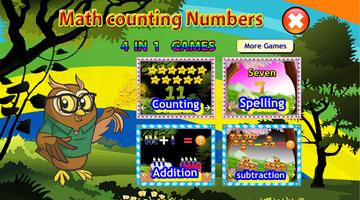 math game number addition kids poster