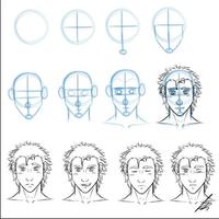 Face Drawing Tutorial Affiche