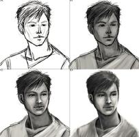 Face drawing tutorial poster