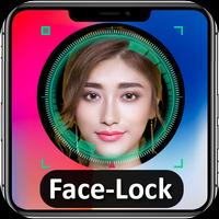Face Screen lock Prank الملصق
