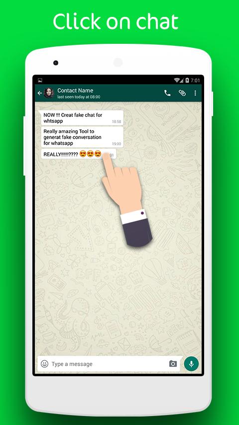 fake chat generator for whatsapp simulator скриншот 3.