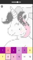 Unicorn Art: Coloring Pixel Plakat