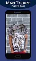 Man T-shirt Photo Suit Affiche