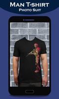 Man T-shirt Photo Suit تصوير الشاشة 1