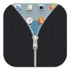 Fabric Grey Zipper Lock Free ikon