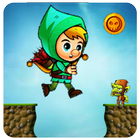 Super Tiny Hero Run :Jungle World icône