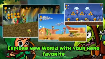 Super Tiny Hero Run :Jungle World اسکرین شاٹ 2