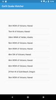 Earth Quake Watcher capture d'écran 1