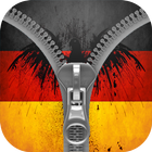 German flag zipper screen lock-icoon