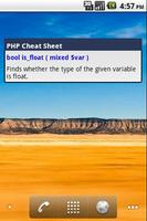 PHP Cheat Sheet plakat