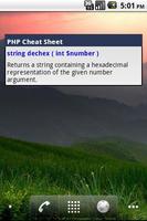 PHP Cheat Sheet screenshot 1