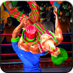 Clown Wrestling Ring Fighting Tag Team Champions