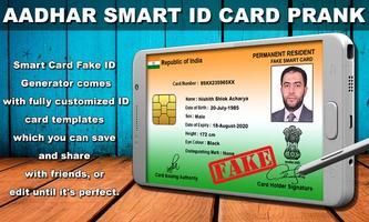 Aadhar Smart Card ID Maker Prank captura de pantalla 2