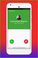 Fake Call Emmanuel Macron الملصق