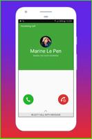 Fake Call Marine Le Pen poster