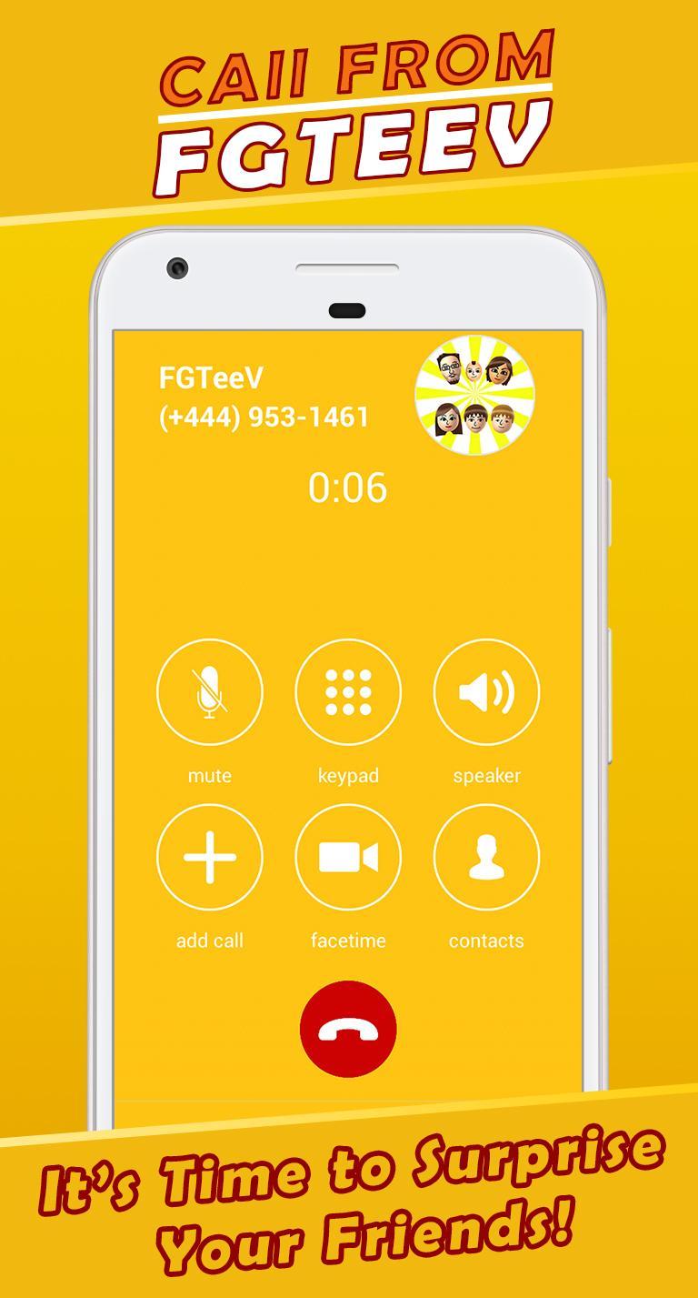 Fake Call From Fgteev The Family Gaming Team For Android Apk