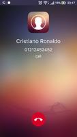 Fake Call Ronaldo capture d'écran 3