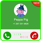 Fake call From Pepa Pig icon