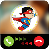 Calling prank from superhero icon