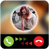 Fake call from zombie icon