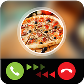 Fake call pizza icon