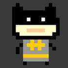 Super Angry Masked Pixel Zeichen