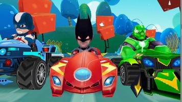 Superhero race and fighting 3D الملصق