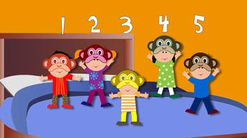 Tap 5 Little Monkeys English Cartaz